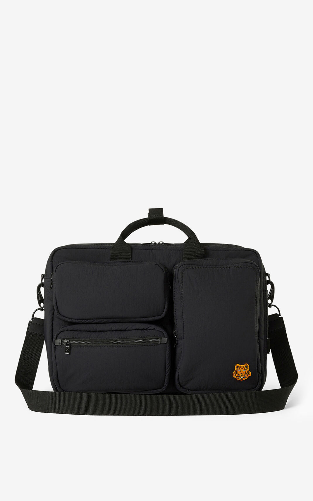 Kenzo Tiger Crest utilitarian Backpack Black For Mens 6387BDYSM